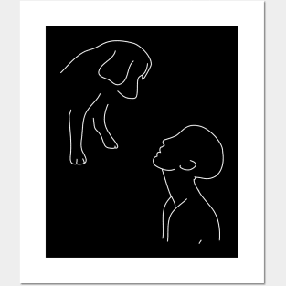 Dog Love Forever Cute Best Friend Pet Art Gift Dogs Paws Together Team Friendship Forever Posters and Art